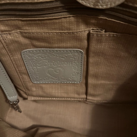 Brighton Tan and Cream Woven Tote - Picture 7 of 10